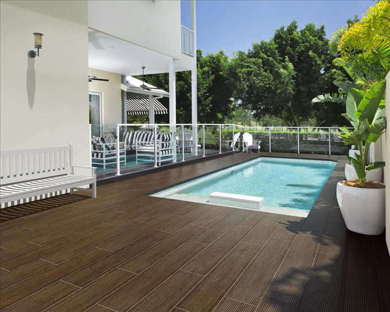 Stn Merbau Deck Fahatású járólap 