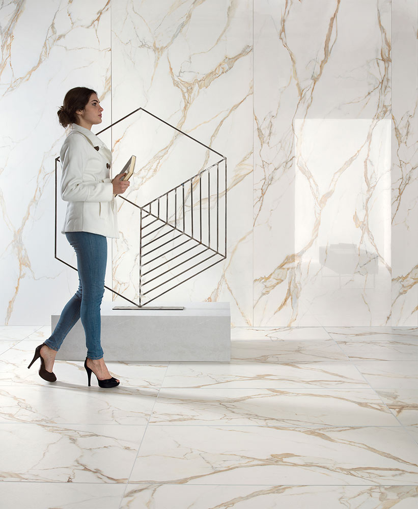 Tagina Calacatta Gold Falburkolat | Csempék és Padlólapok