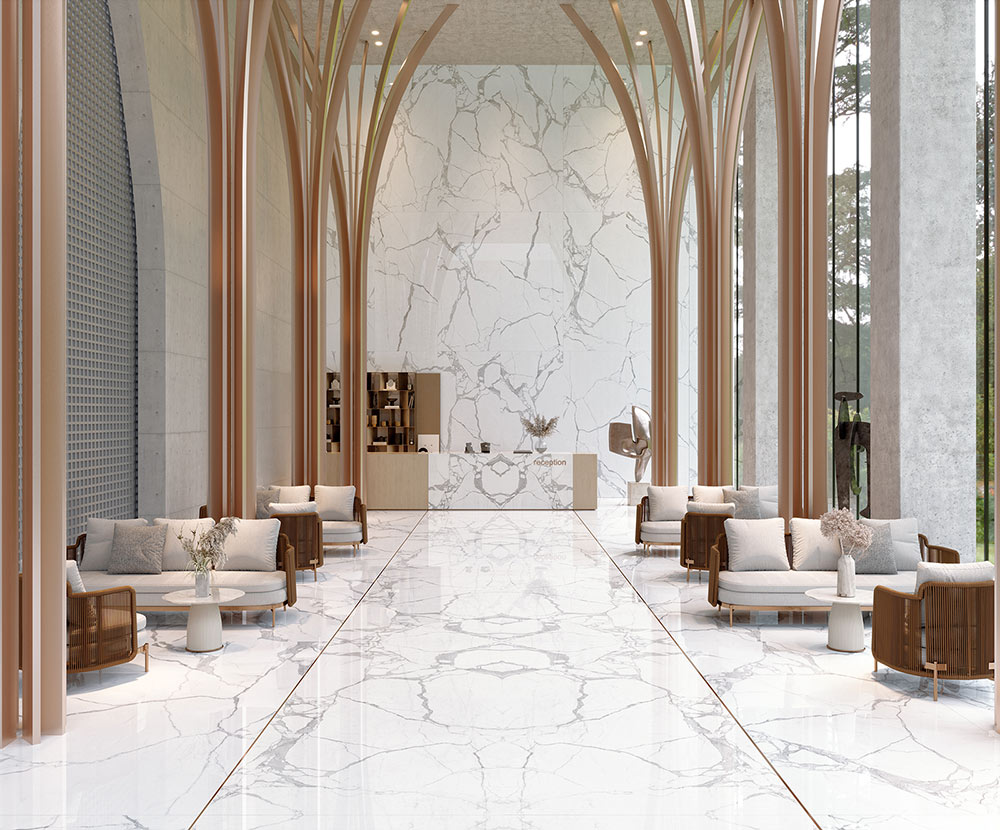 Tagina Statuario Kőhatású járólap | Csempék és Padlólapok