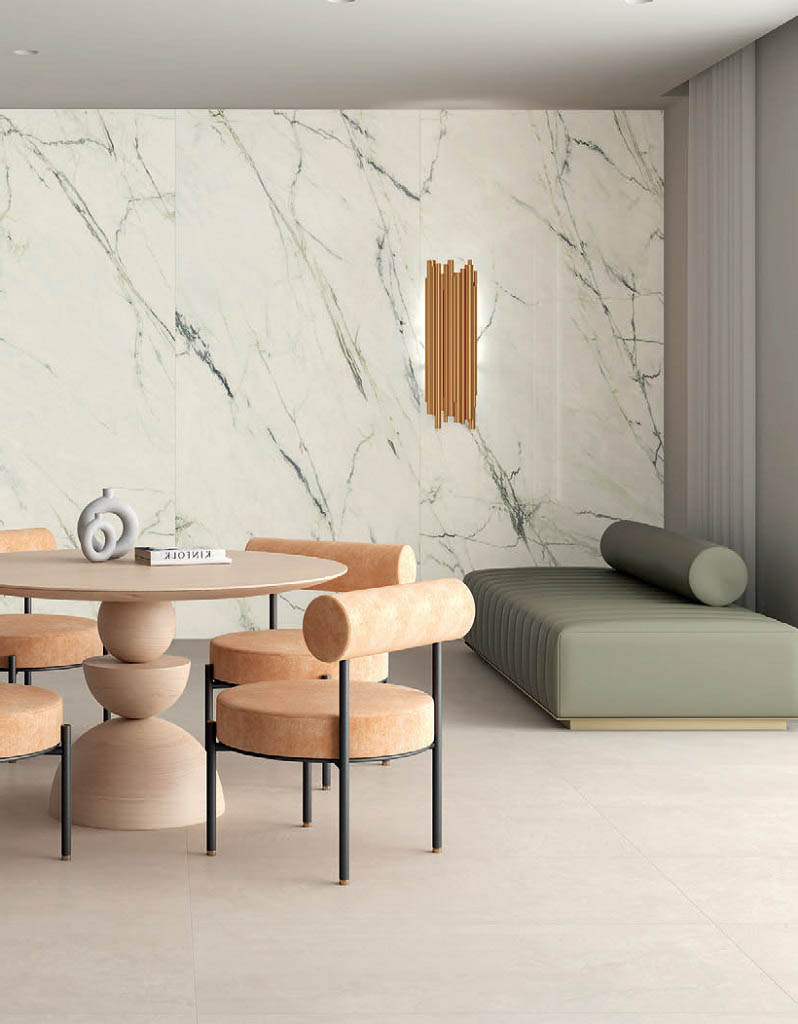 Tau Ceramica Calacatta Green Falburkolat | Csempék és Padlólapok