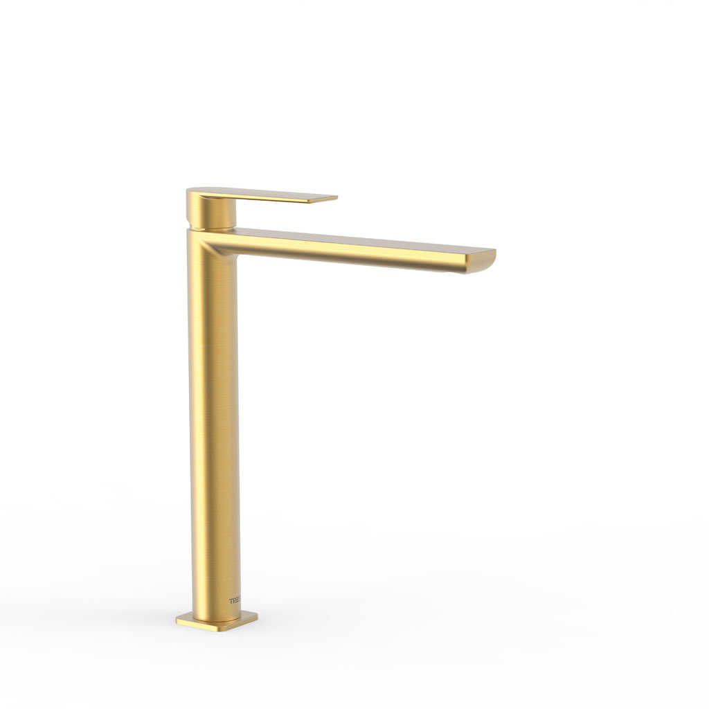 Tres Loft Colors egykaros, magasított (328 mm ) mosdó csaptelep matt arany 20020305OM