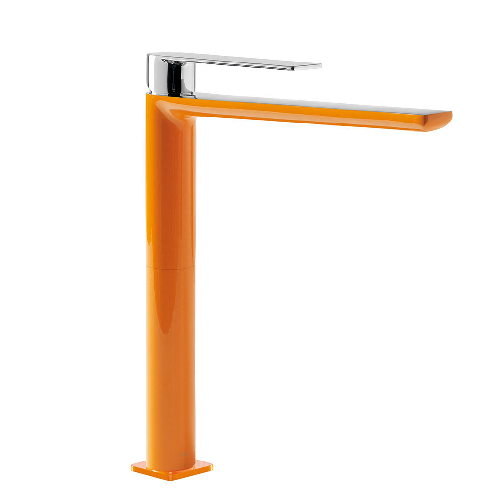 Tres Loft Colors egykaros, magasított (328mm ) mosdó csaptelep orange-chrome 20020305NA