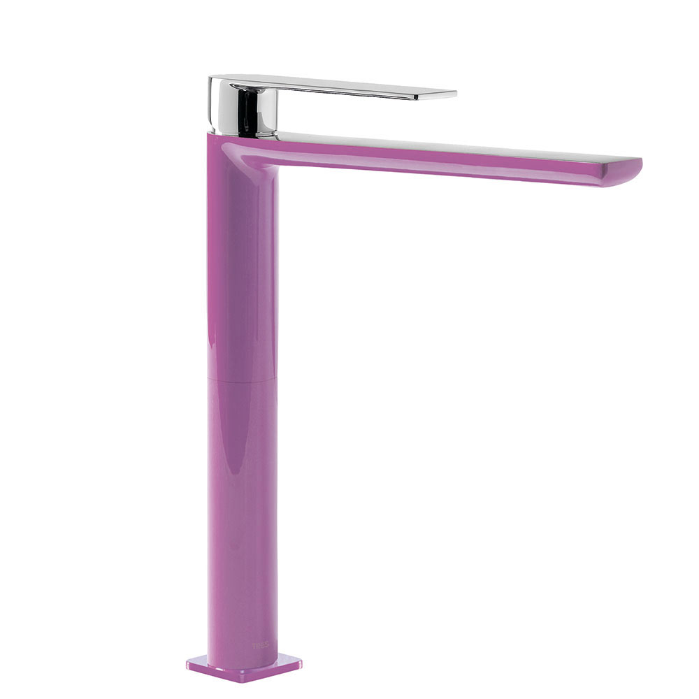 Tres Loft Colors egykaros, magasított (328 mm ) mosdó csaptelep purple-chrome 20020305VI
