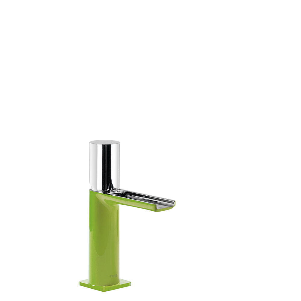 Tres Loft Colors egykaros mosdó csaptelep, cascade kifolyóval green-chrome  20011002VE