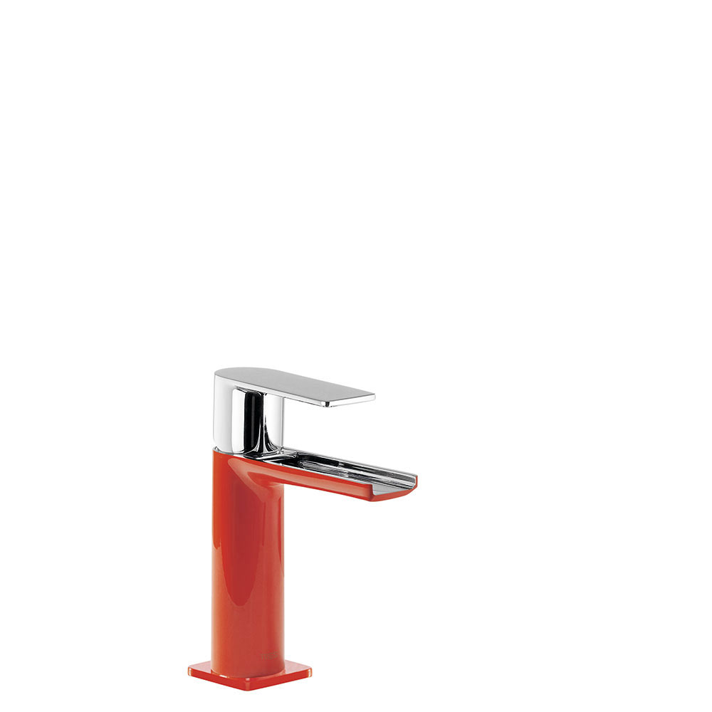 Tres Loft Colors egykaros mosdó csaptelep, cascade kifolyóval red-chrome 20011001RO