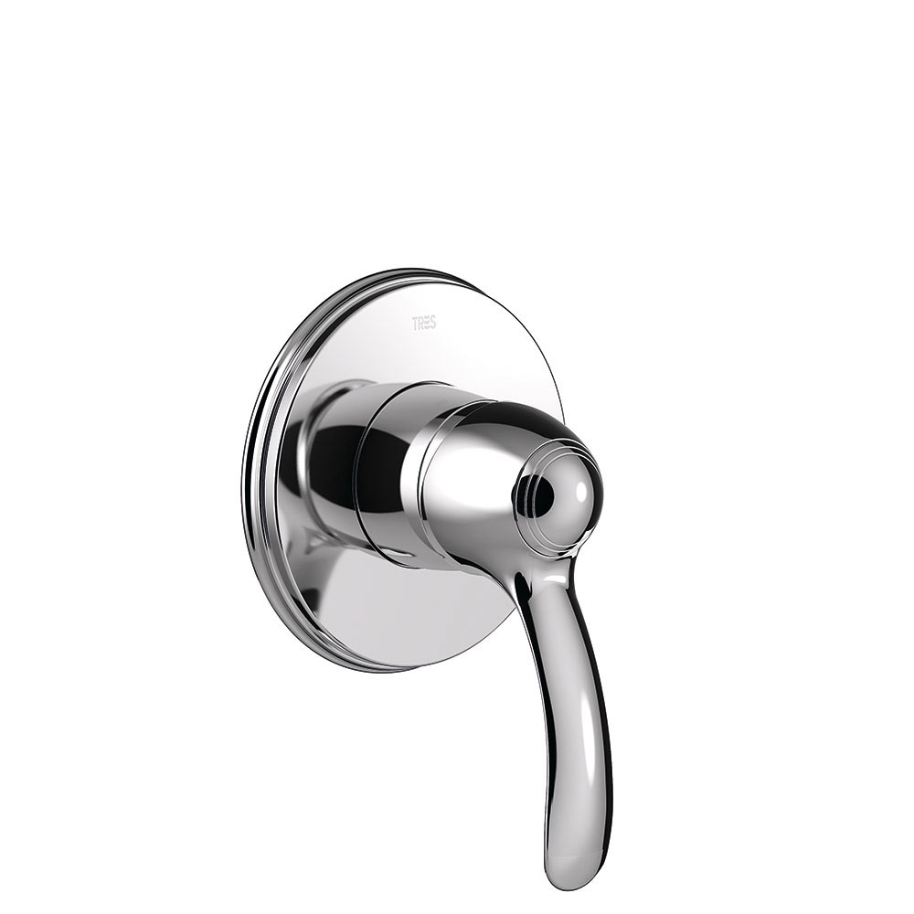 Tres Clasic falba süllyesztett, egyutas zuhany csaptelep króm 24217701