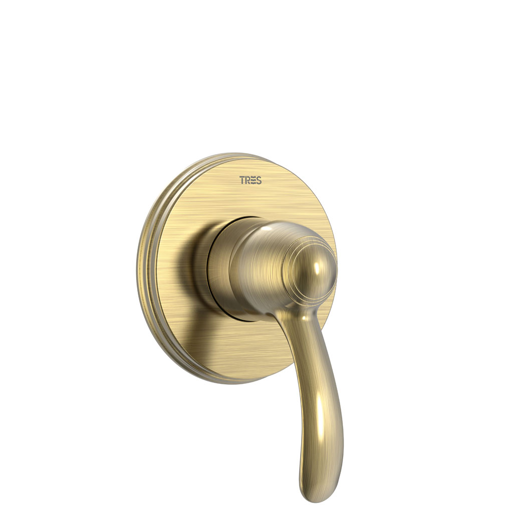 Tres Clasic falba süllyesztett, egyutas zuhany csaptelep bronz 24217701LV