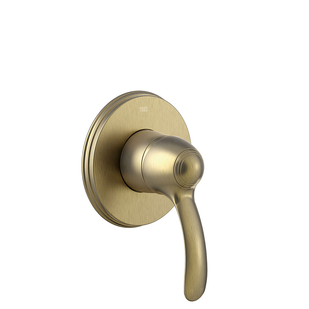 Tres Clasic falba süllyesztett, egyutas zuhany csaptelep matt bronz 24217701LM