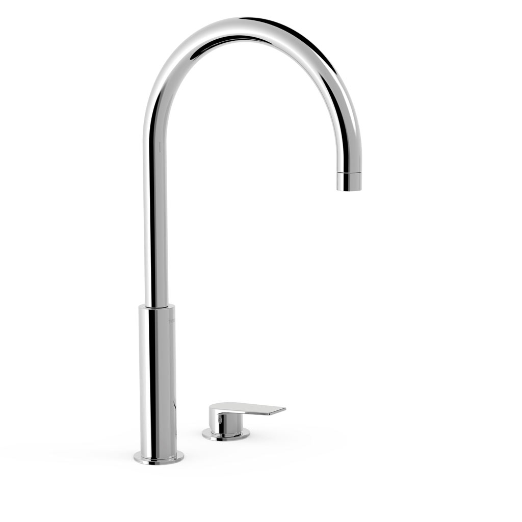 Tres Project-Tres peremre szerelhető, magasított, kétüléses mosdó csaptelep króm 21110502