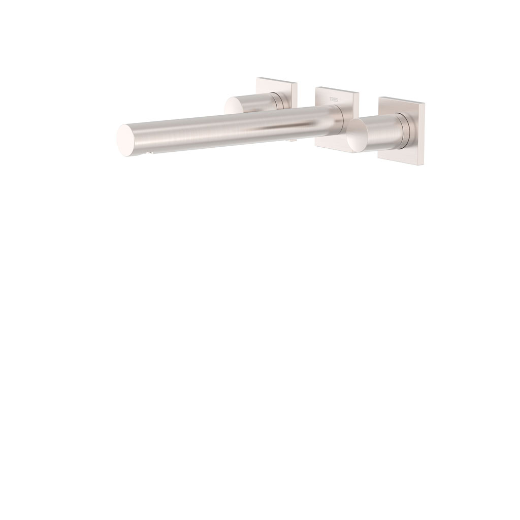 Tres Project-Tres fali, kétkaros mosdó csaptelep  (kifolyó 206 mm) steel 21175201AC