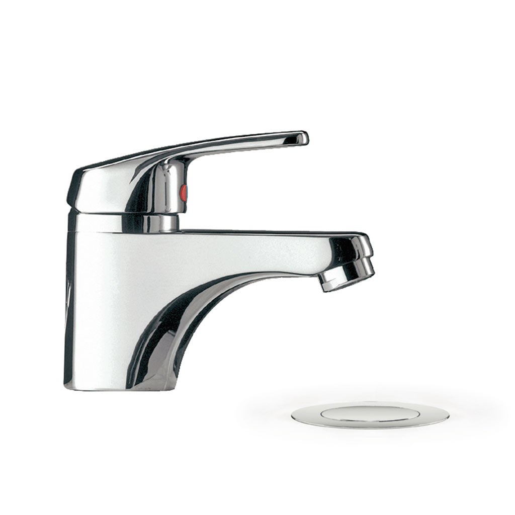 Eco-Tres egykaros mosdó csaptelep automata lefolyóval, króm 17510302