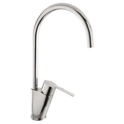 Konyhai egykaros, egylyukú mosogató csaptelep króm 181341