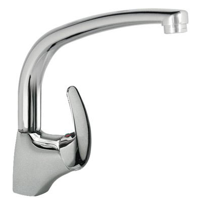 Konyhai egykaros, egylyukú mosogató csaptelep króm 172440