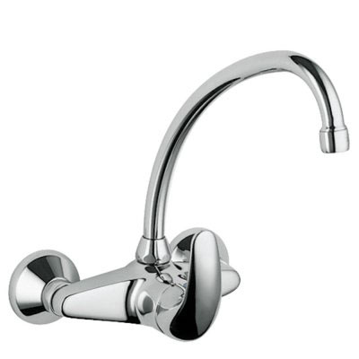 Konyhai egykaros, fali mosogató csaptelep króm 172418