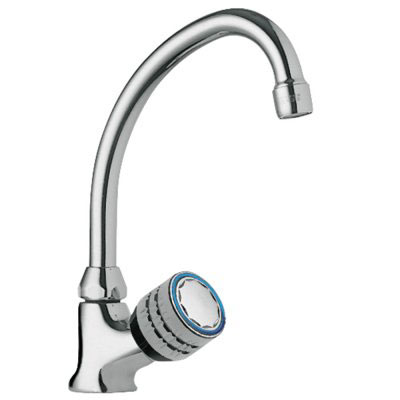 Konyhai egykaros, egyutas mosogató csaptelep króm 123306