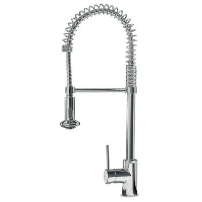 Konyhai egykaros, egylyukú, ipari mosogató csaptelep, króm 130493