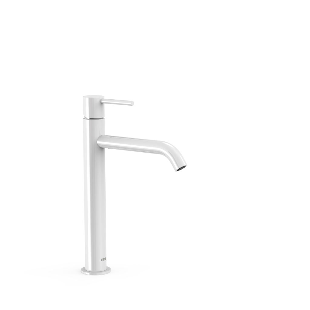 Tres Study Exclusive magasított, egykaros mosdó csaptelep, fehér 26230701TBL
