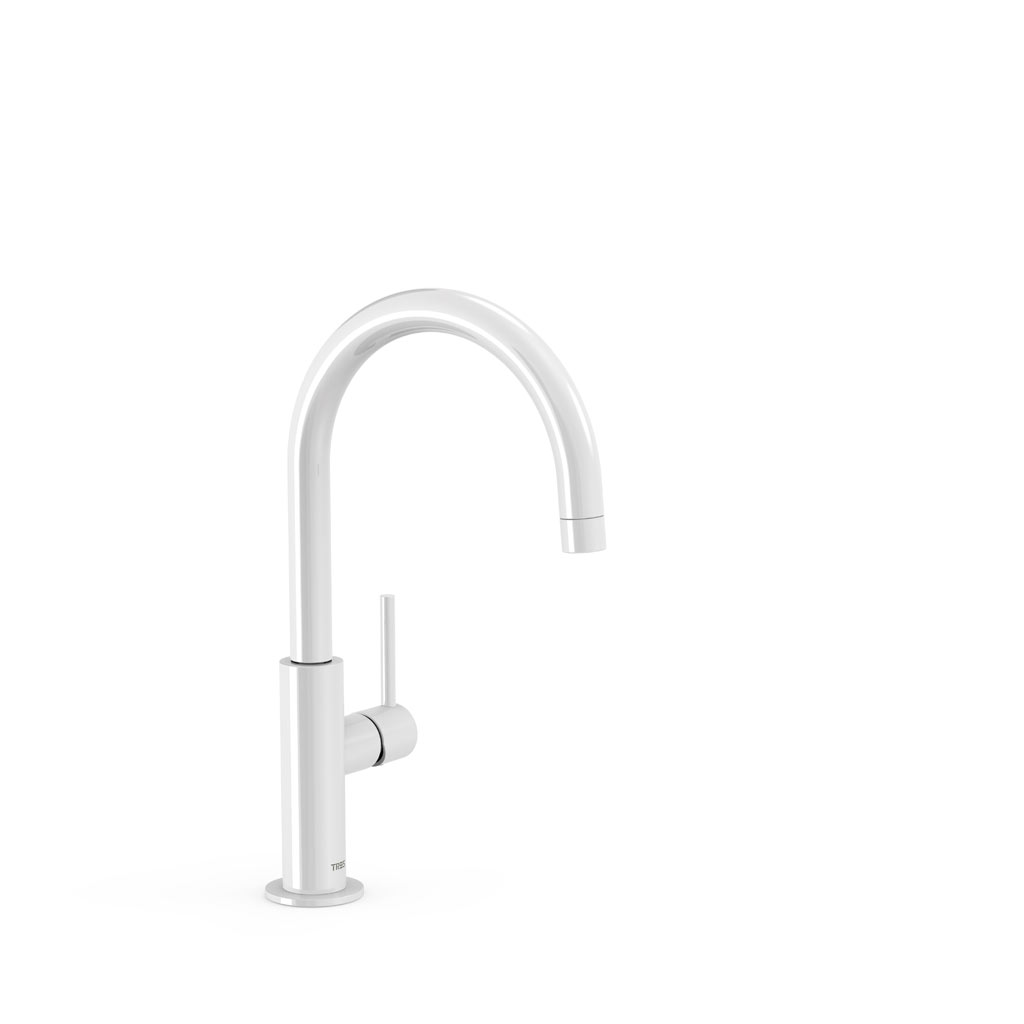 Tres Study Exclusive magasított, egykaros mosdó csaptelep, fehér 26290402TBL