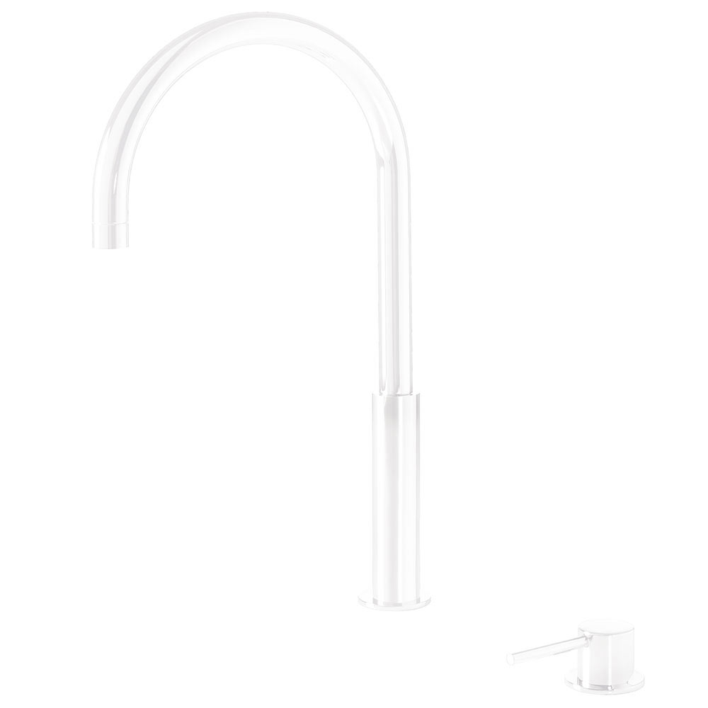 Tres Study Exclusive  peremre szerelhető, magasított, 2 üléses mosdó csaptelep, matt fehér  26110502BM