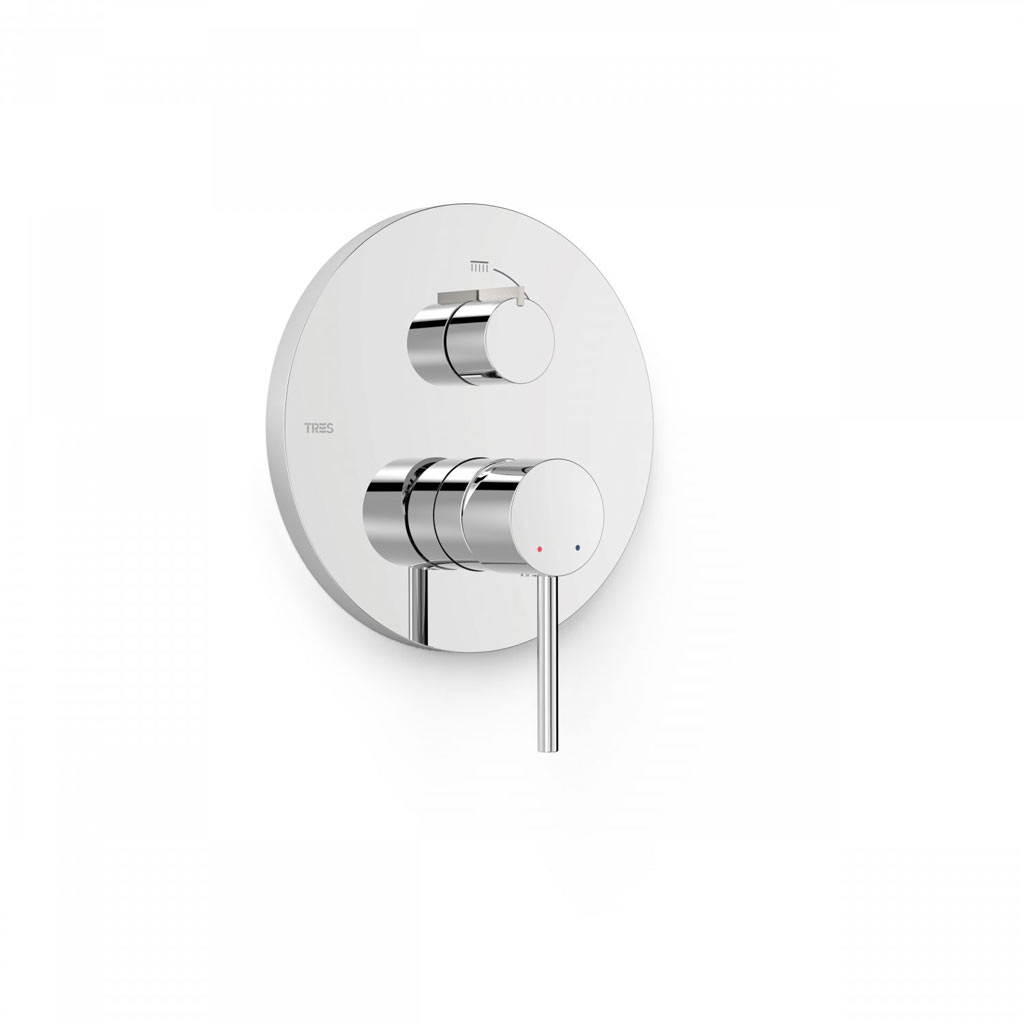 Tres Study Exclusive falba süllyesztett, egykaros  csaptelep,  króm 26228001