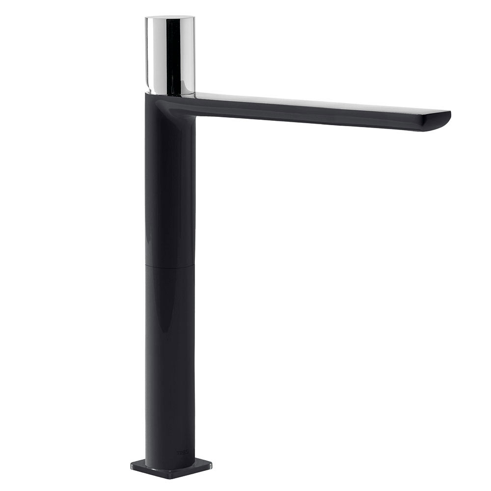 Tres Loft Colors egykaros, magasított (355 mm ) mosdó csaptelep fekete-chrome 20020306NE