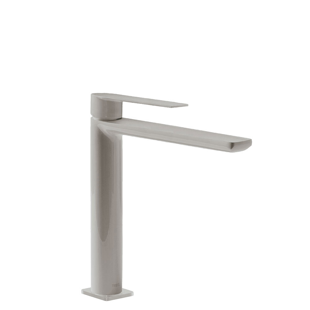 Tres Loft Colors egykaros, magasított mosdó csaptelep steel 20020303AC