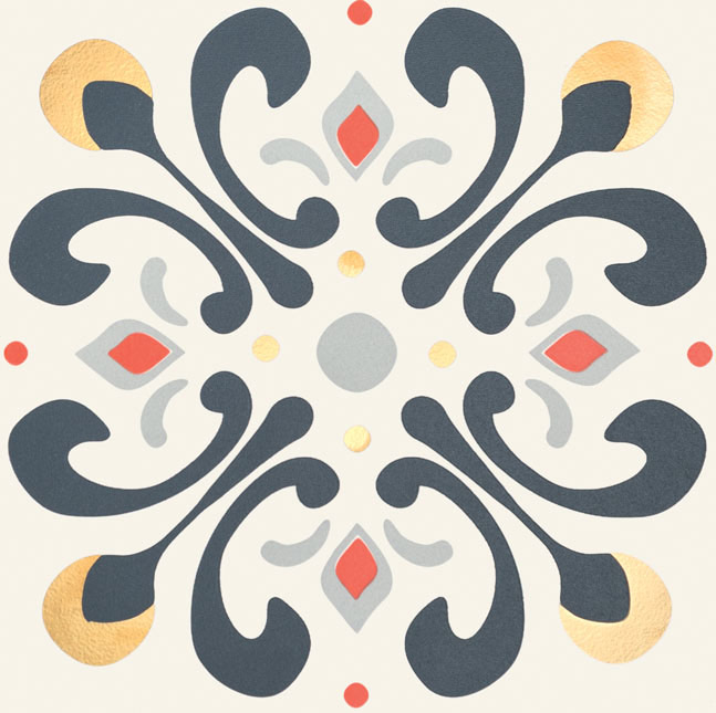 Tubadzin Patch White dekorcsempe 22,3 x 22,3