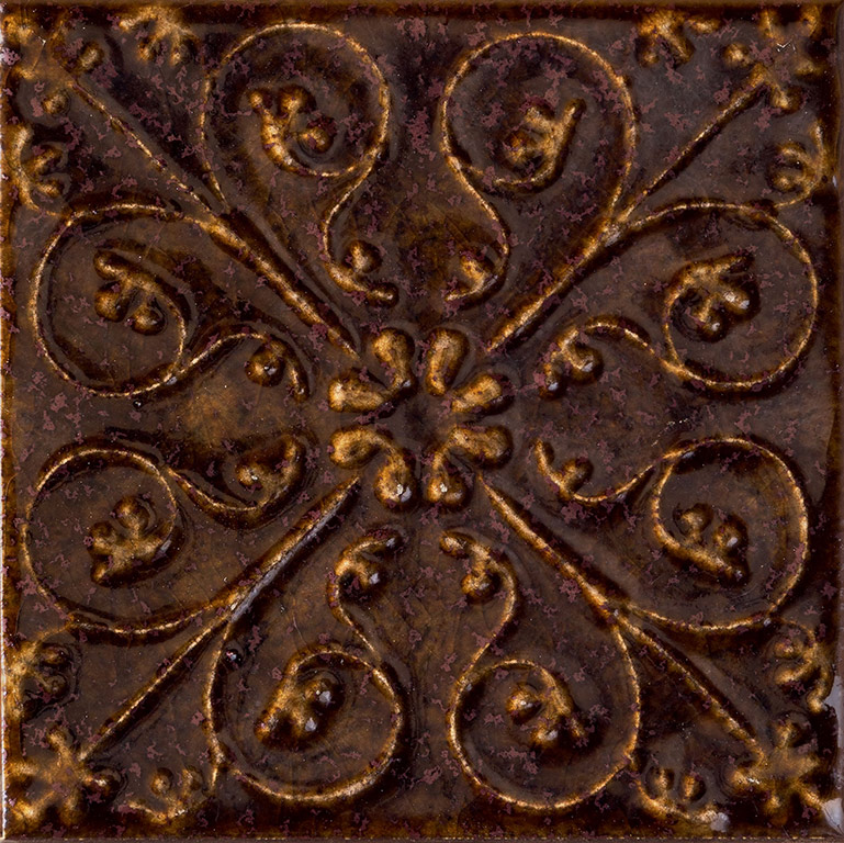 Tubadzin Tinta Brown dekorcsempe 14,8 x 14,8