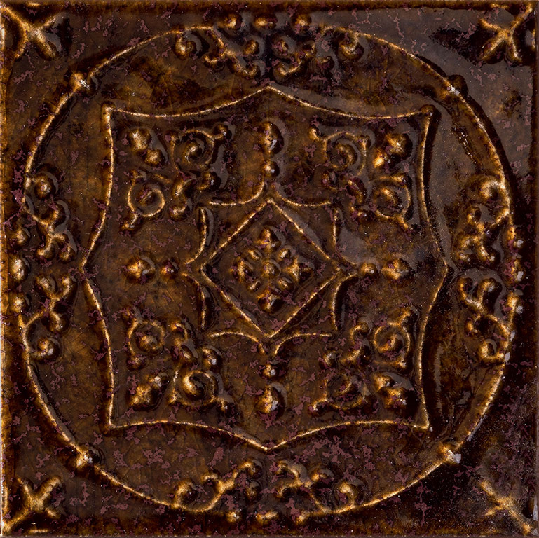 Tubadzin Tinta Brown dekorcsempe 14,8 x 14,8