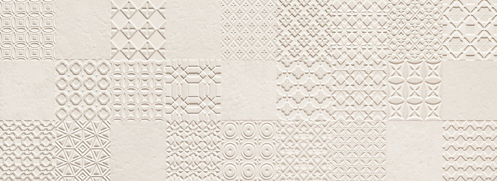 Tubadzin Integrally Light Grey dekorcsempe 89,8 x 32,8