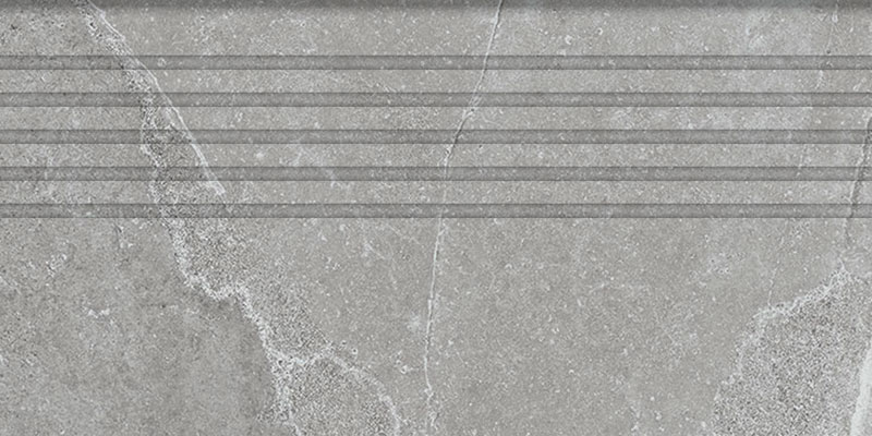 Tubadzin Grand Cave grey lépcsőlap 59,8x29,6 cm