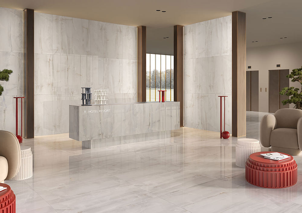 Tuscania White Marble Falburkolat | Csempék és Járólapok