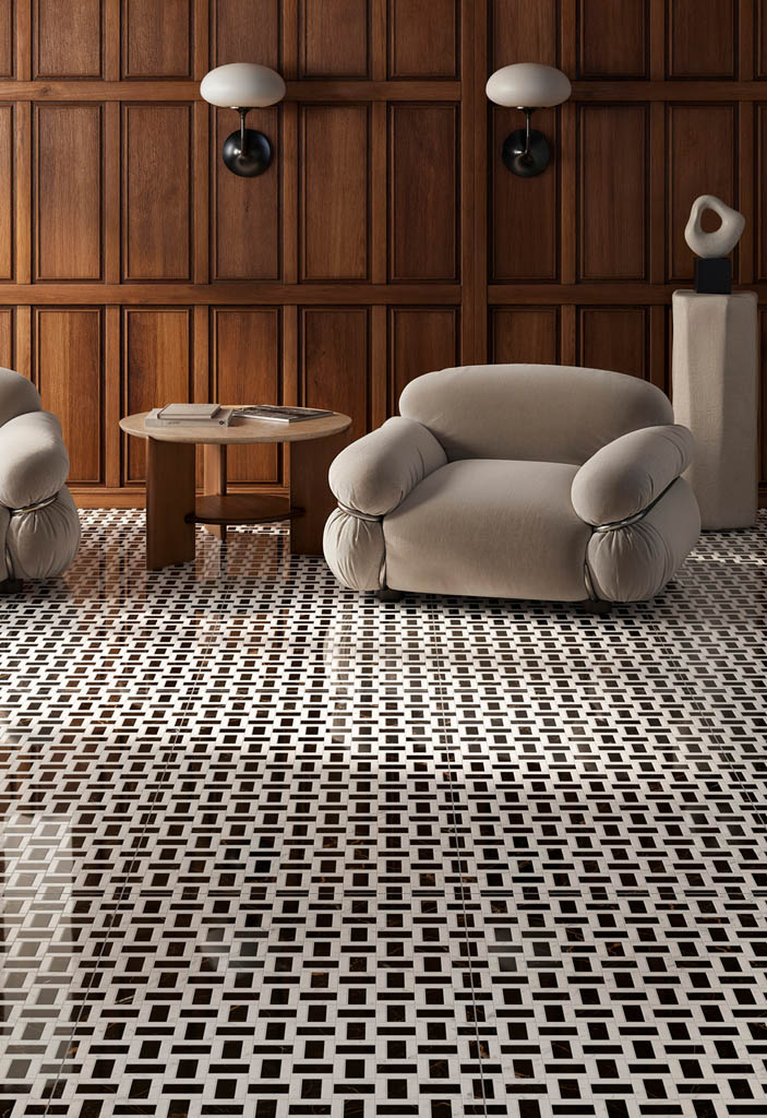 Vallelunga & Co Intarsi Modern padlólap | Csempe és Falburkolat