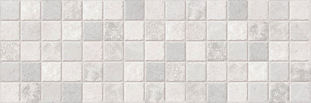 Valore Valletta Grey DC Mosaic 3D dekorcsempe 25 x 75 cm