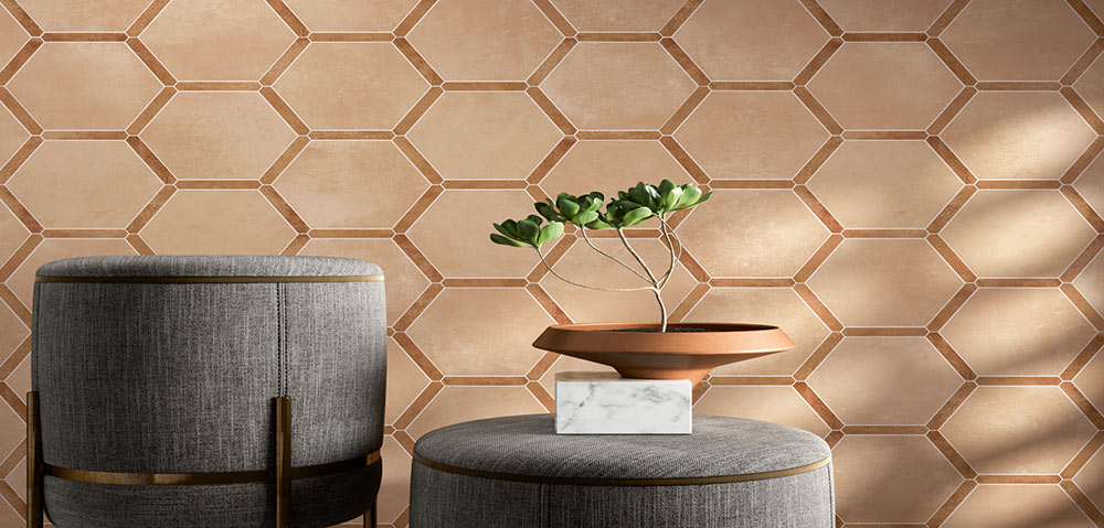 Vogue Hex Atlantic Falburkolat | Csempék és Padlólapok