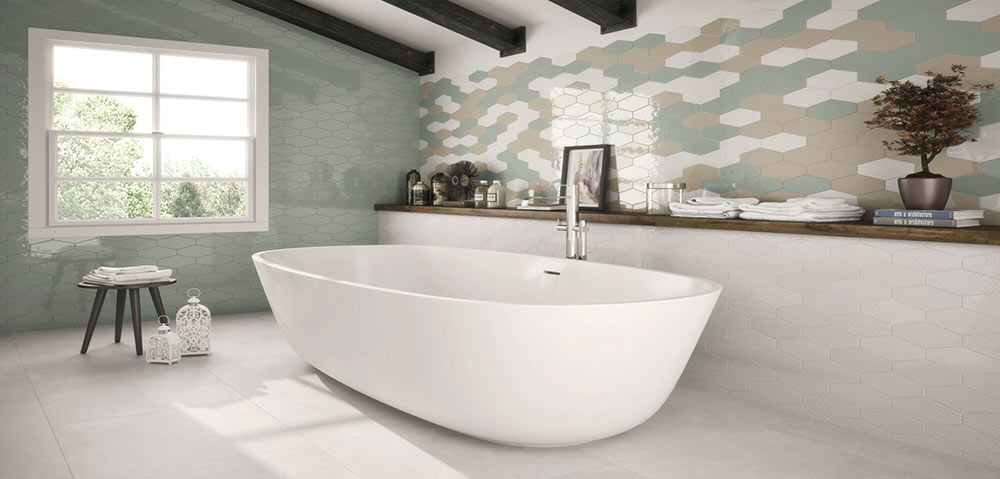 Vogue Hex Durby Modern fürdőszoba | Csempék és Járólapok