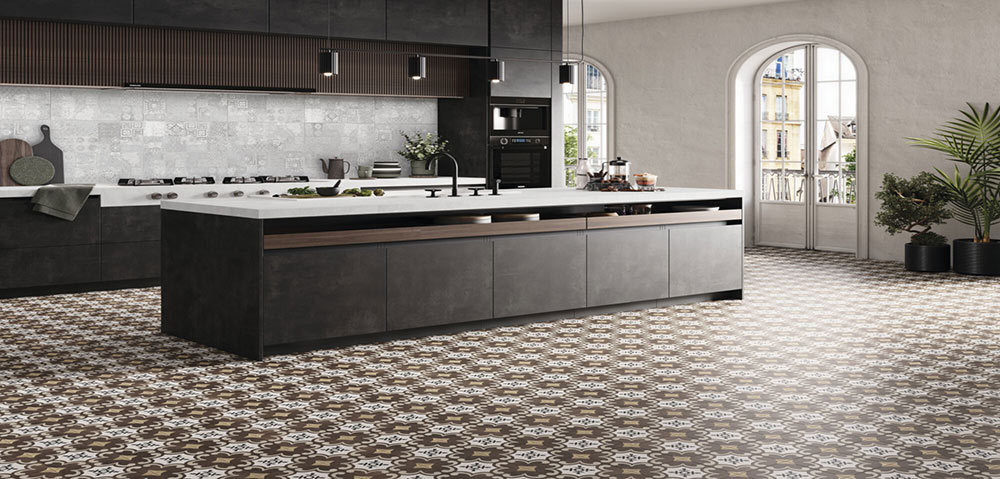 Vogue Patterns Kashmir Fahatású járólap | Csempék és Padlólapok