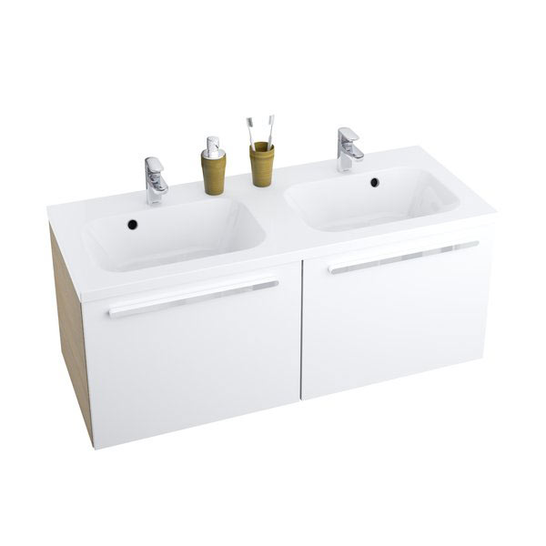 Ravak Chrome SD 1200 duplamosdó szekrény cappucino/fehér 