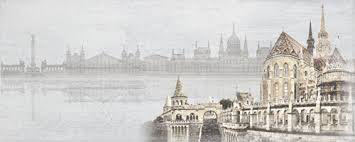 Zalakerámia dekorcsempe Zalakerámia Petrol BUDAPEST F-53029  dekorcsempe