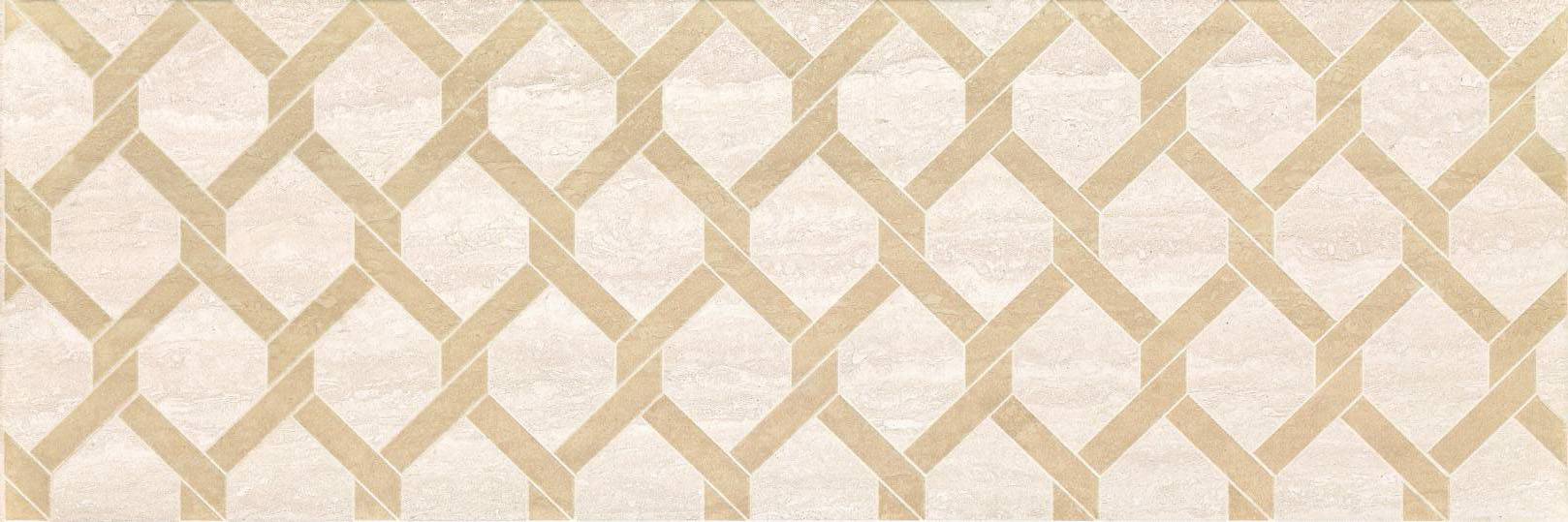 Zoya Salomea Cream Geo dekorcsempe 25x75 cm